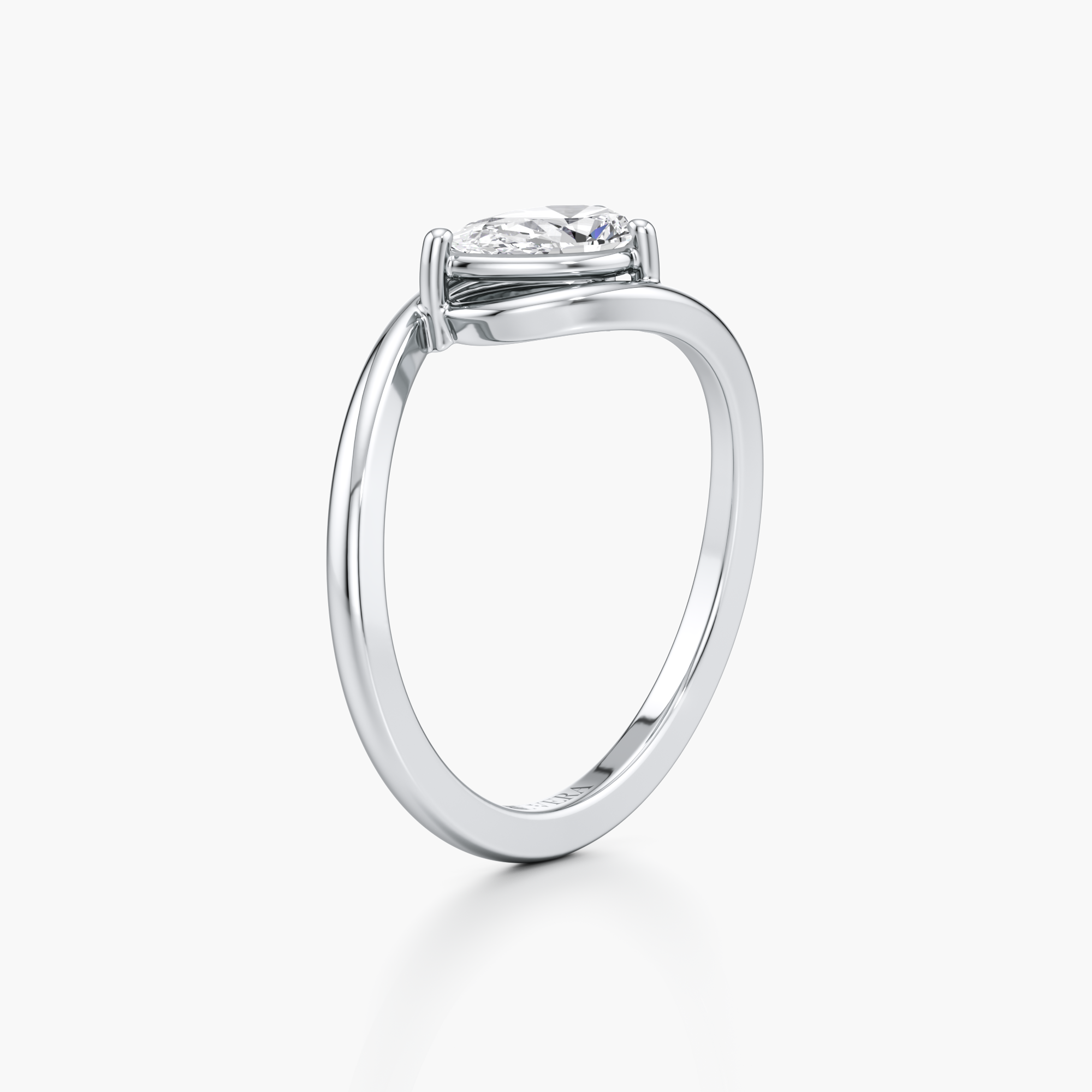 Warm Hug Pear Diamond Ring