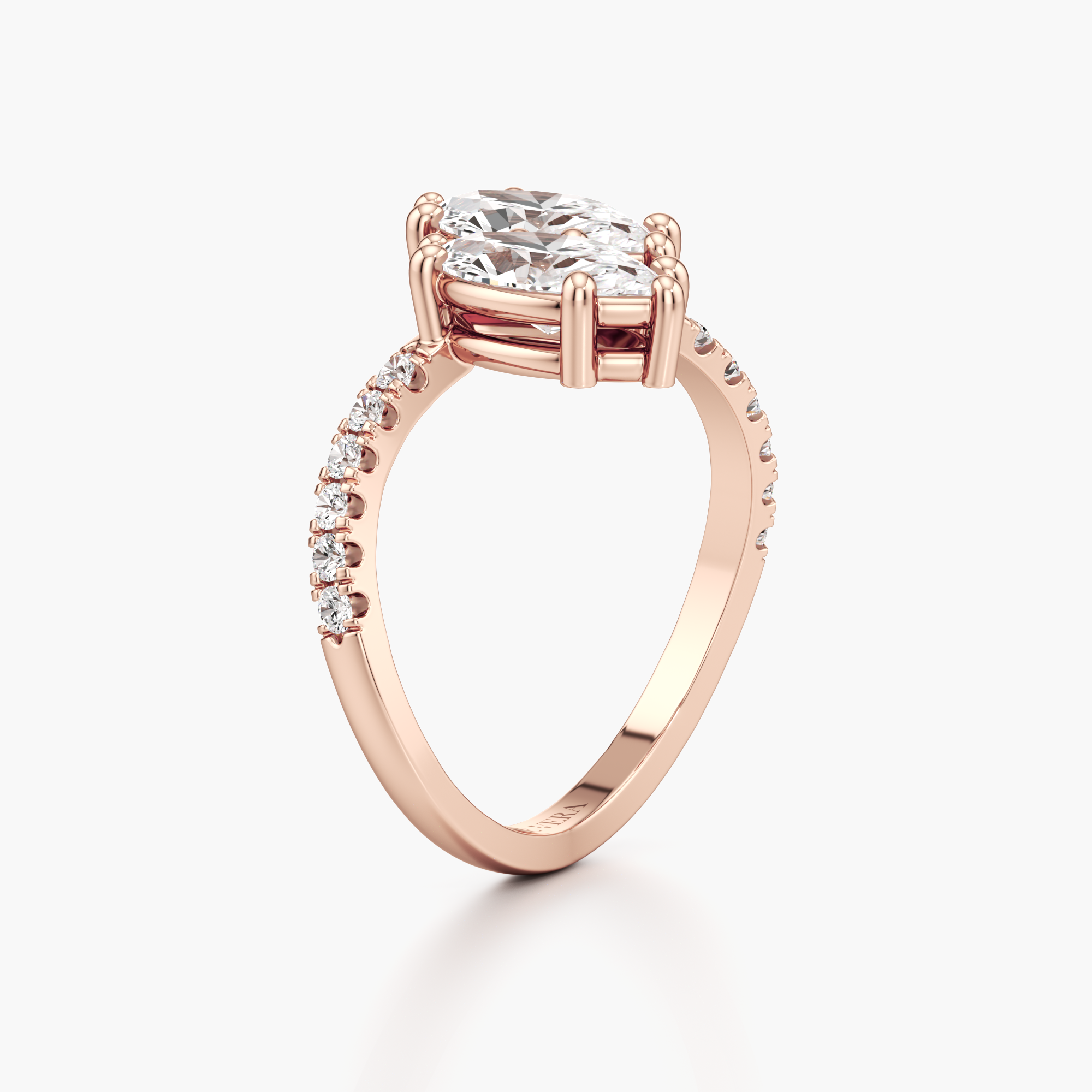 Reflecting Duo Diamond Ring