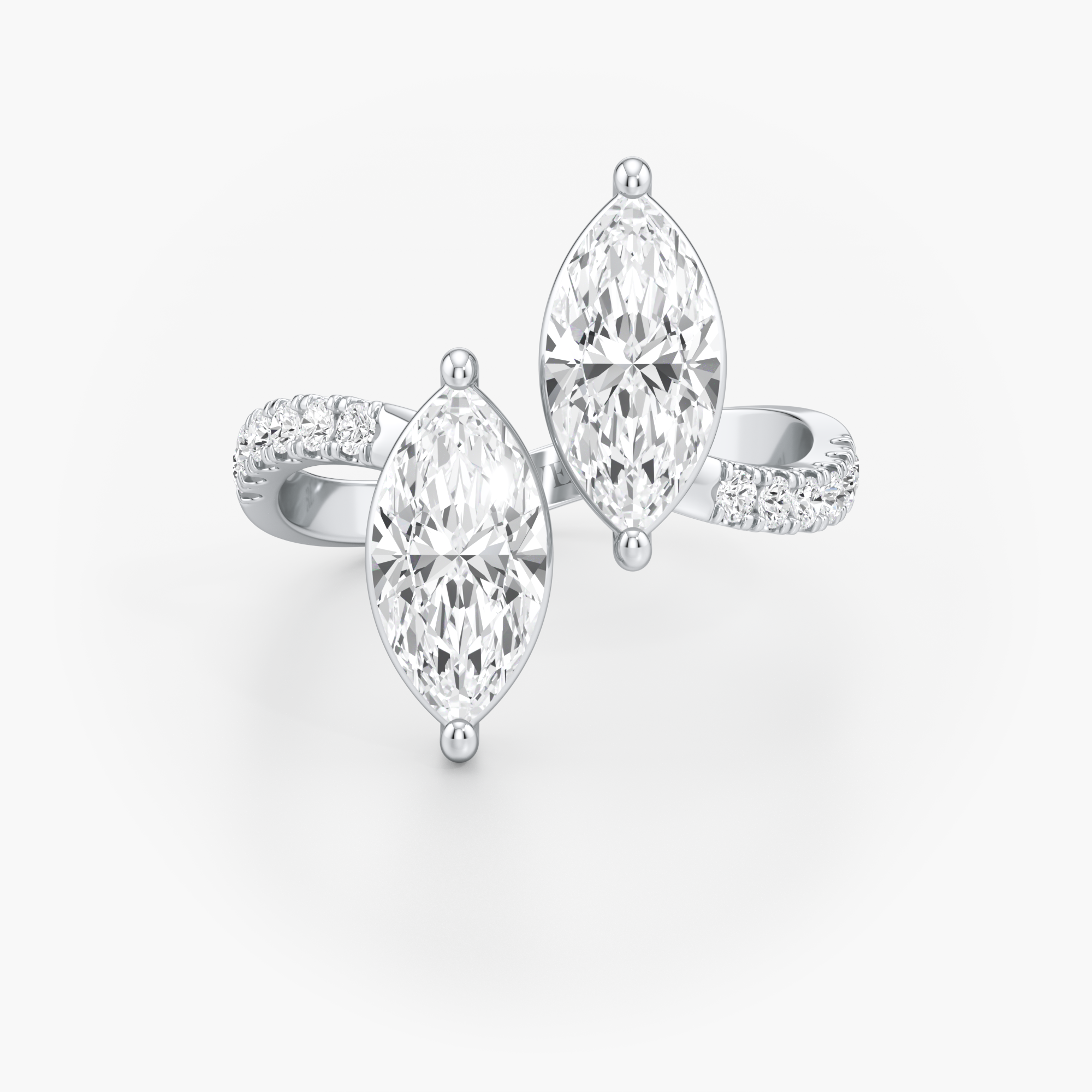 Reflecting Duo Diamond Ring
