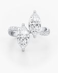 Reflecting Duo Diamond Ring