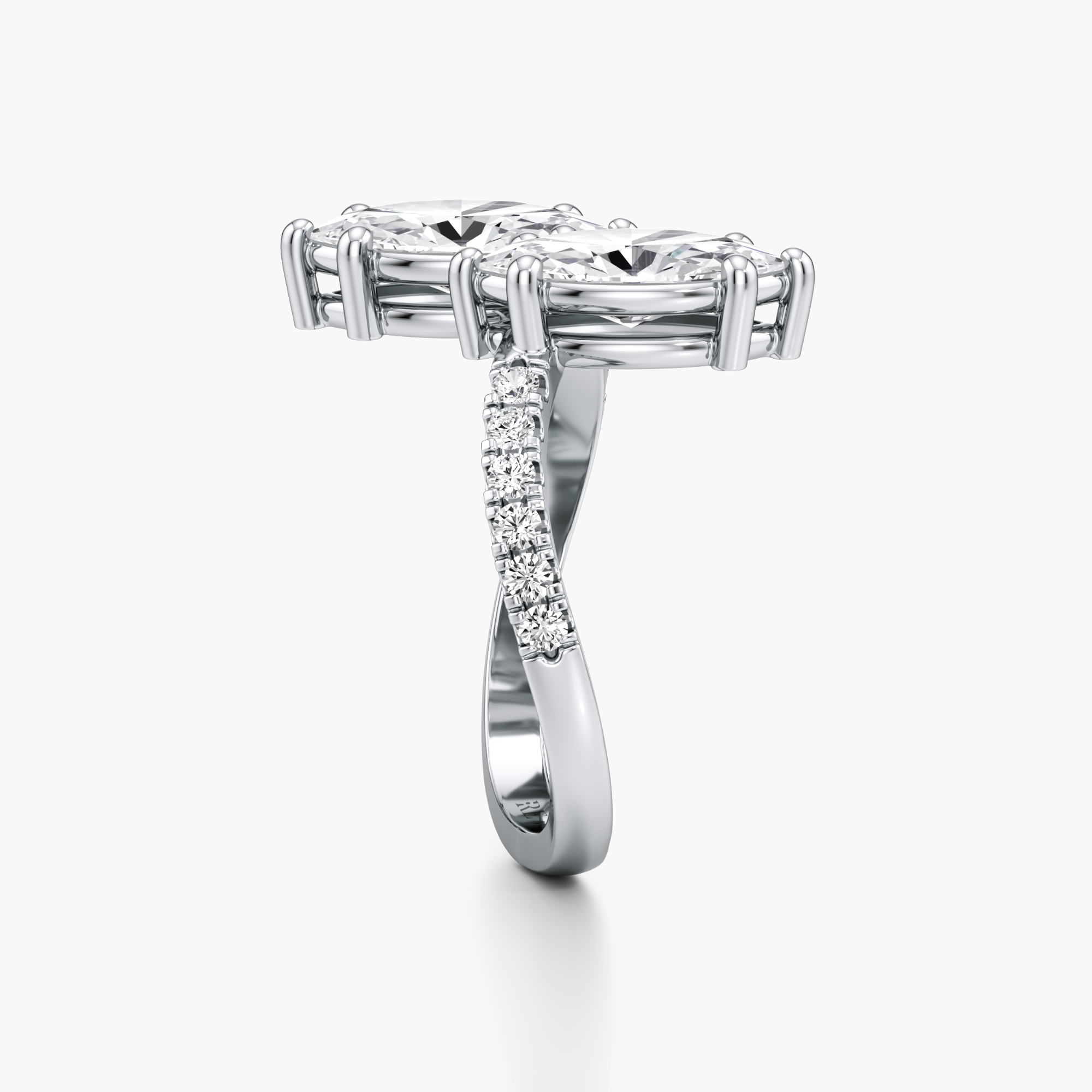 Reflecting Duo Diamond Ring