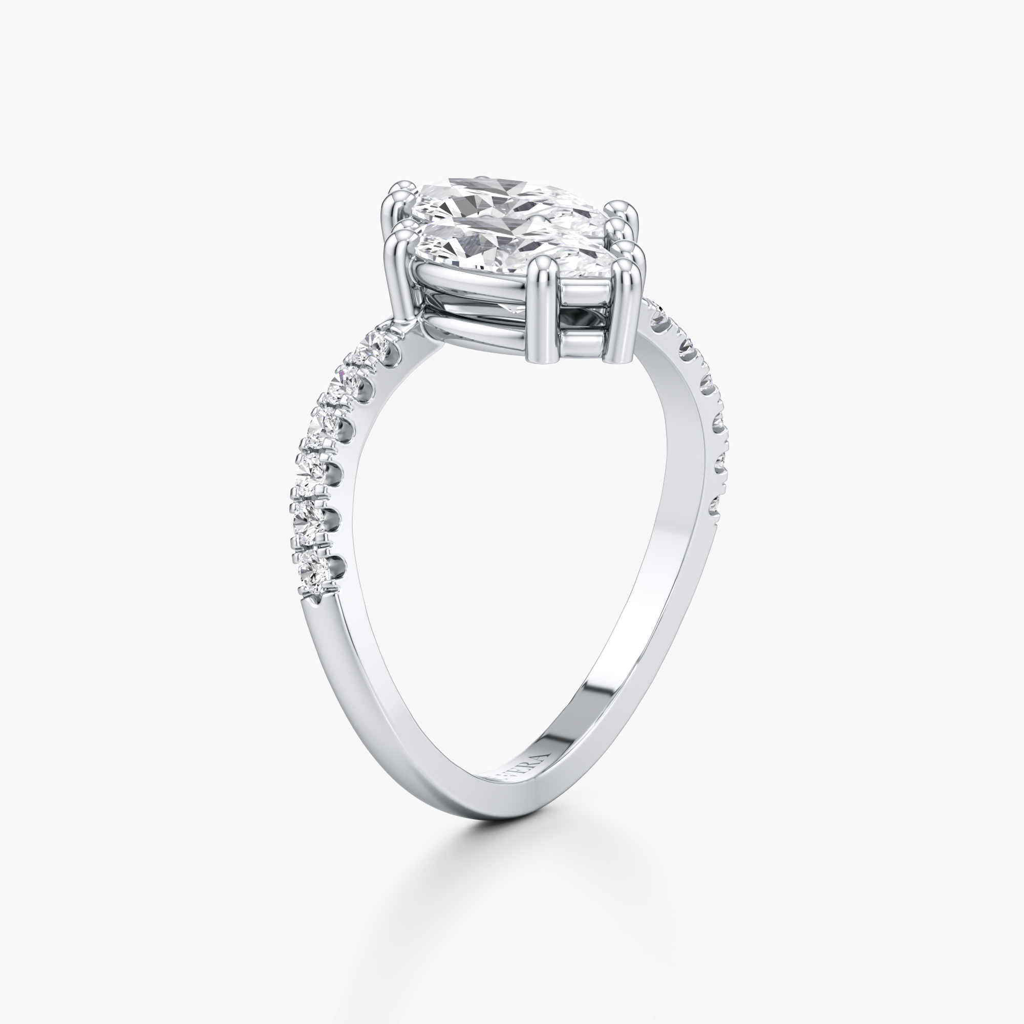 Reflecting Duo Diamond Ring