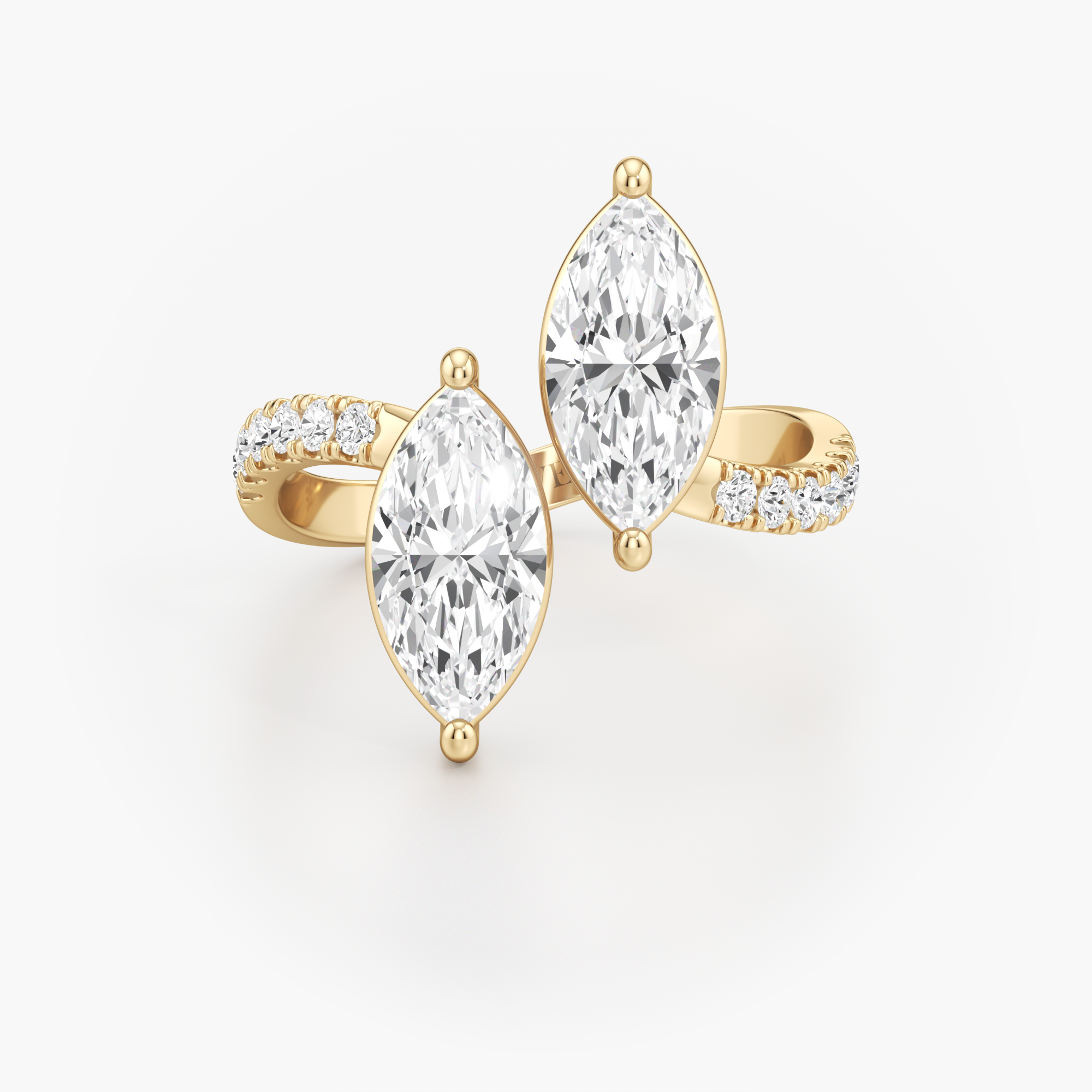 Reflecting Duo Diamond Ring