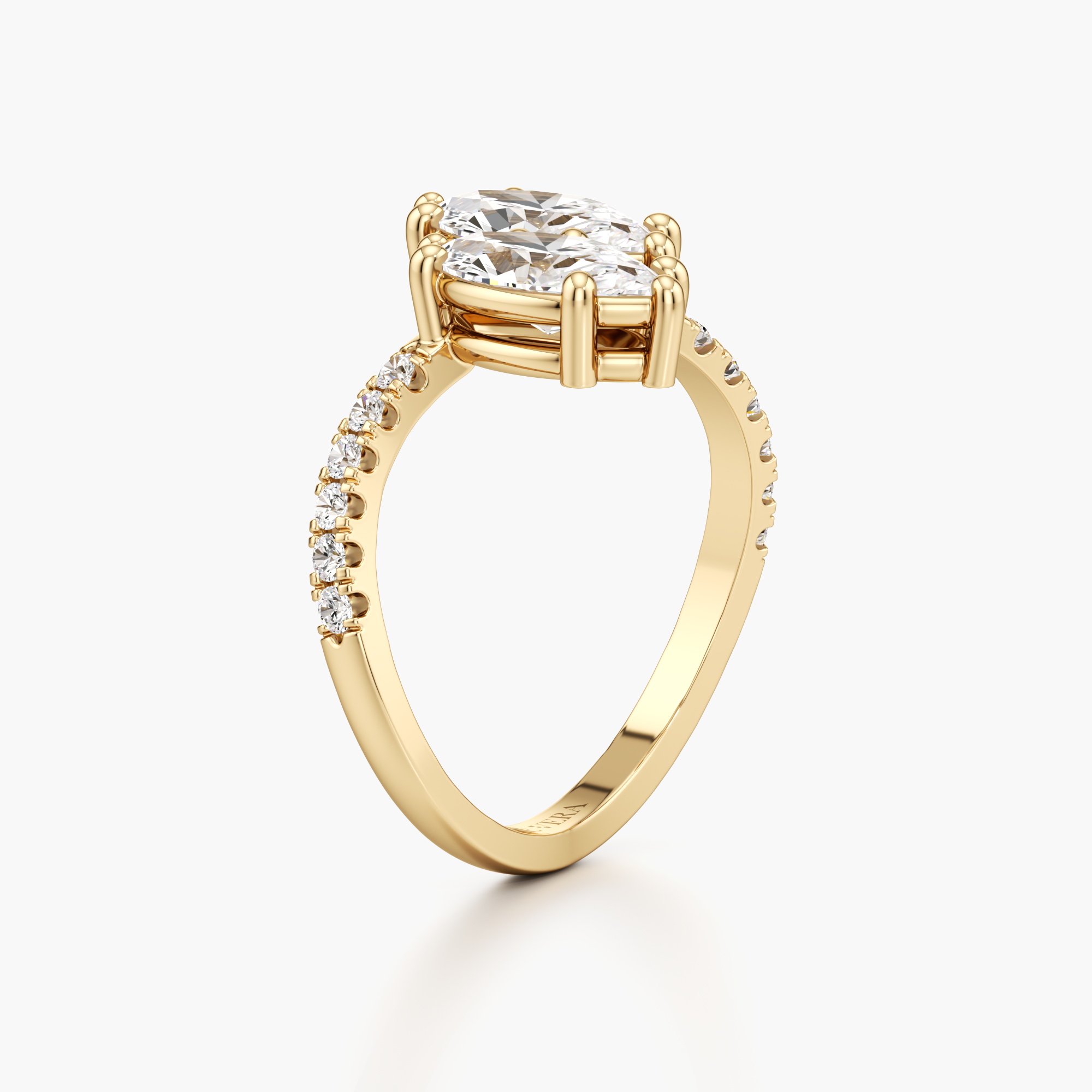 Reflecting Duo Diamond Ring