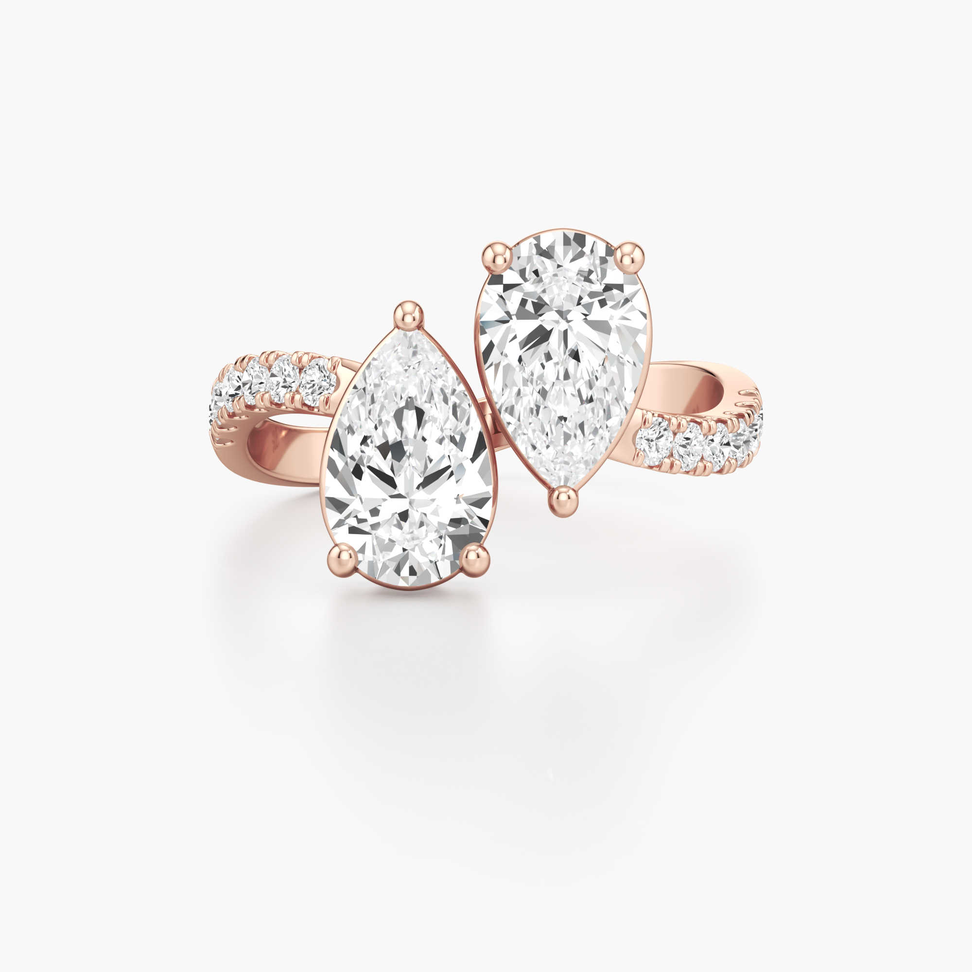 Reflecting Duo Diamond Ring