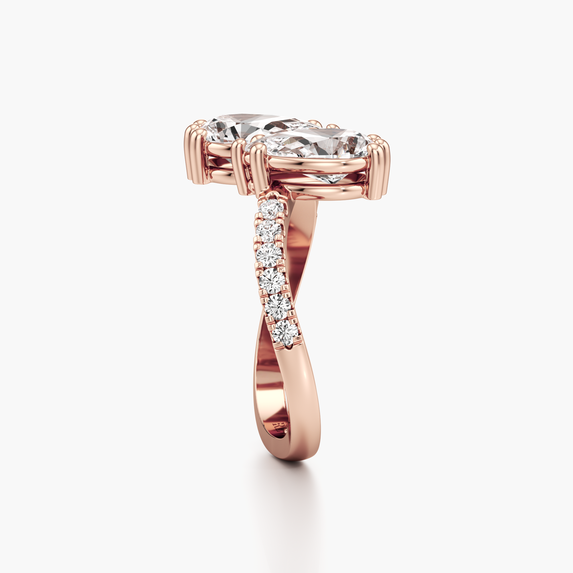 Reflecting Duo Diamond Ring