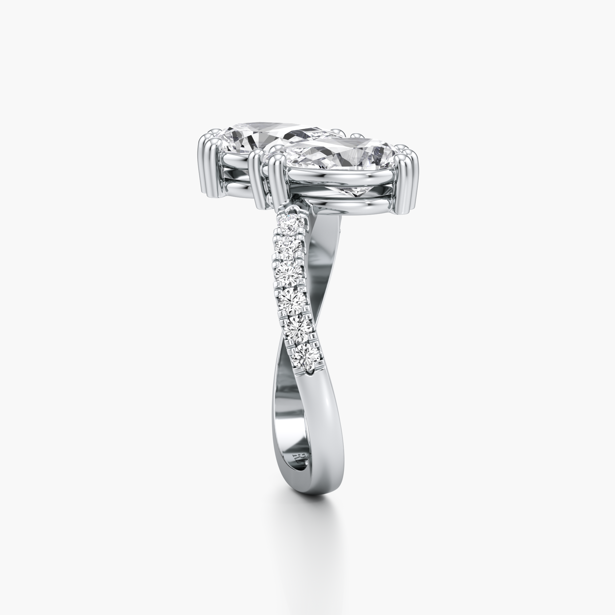 Reflecting Duo Diamond Ring