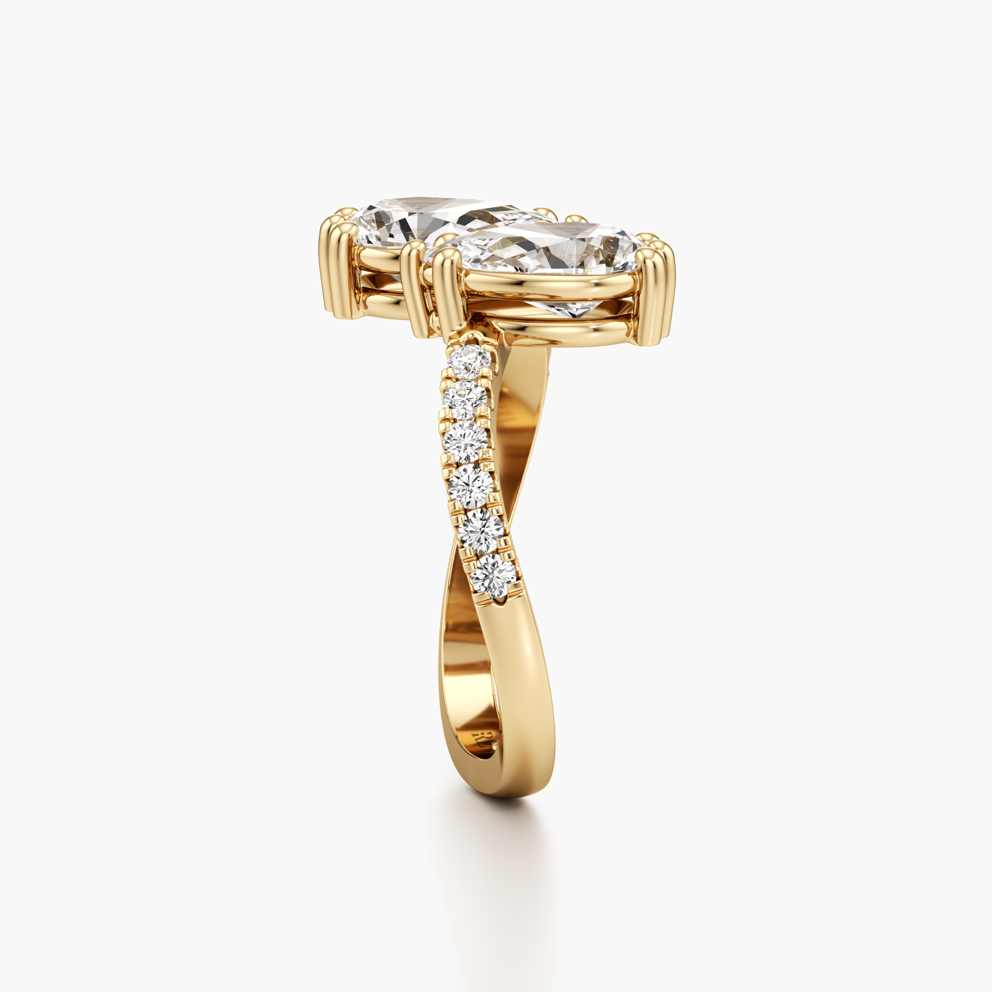 Reflecting Duo Diamond Ring