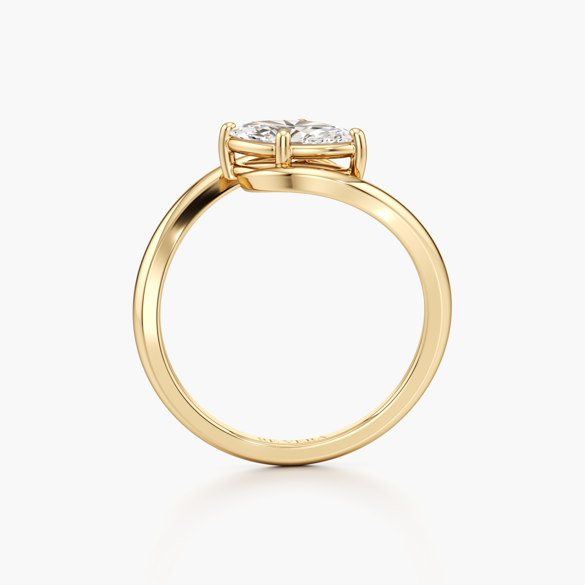 Gilded Marquise Diamond Ring
