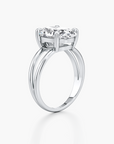 Double Loop Diamond Ring