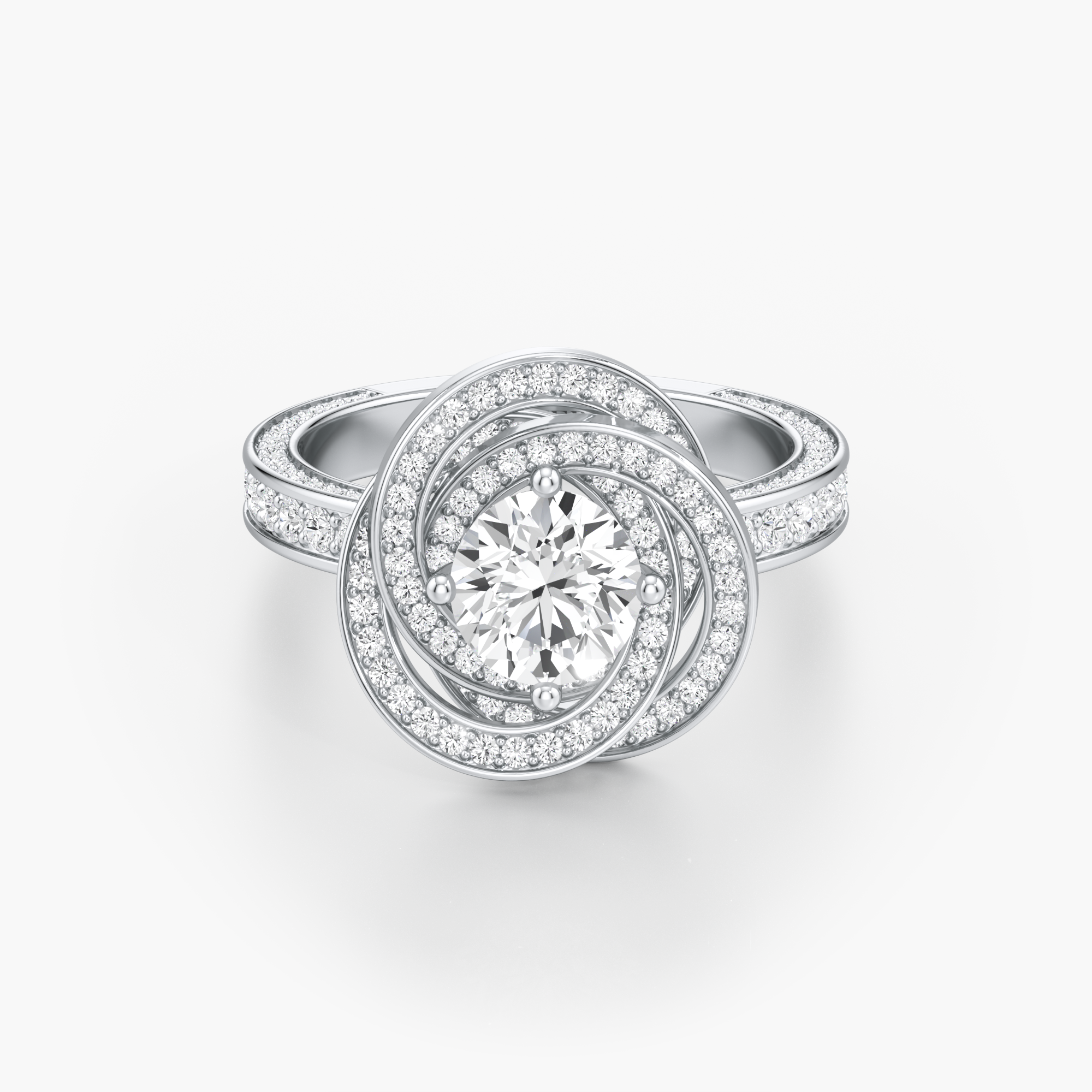 Aikya Intertwined Diamond Ring