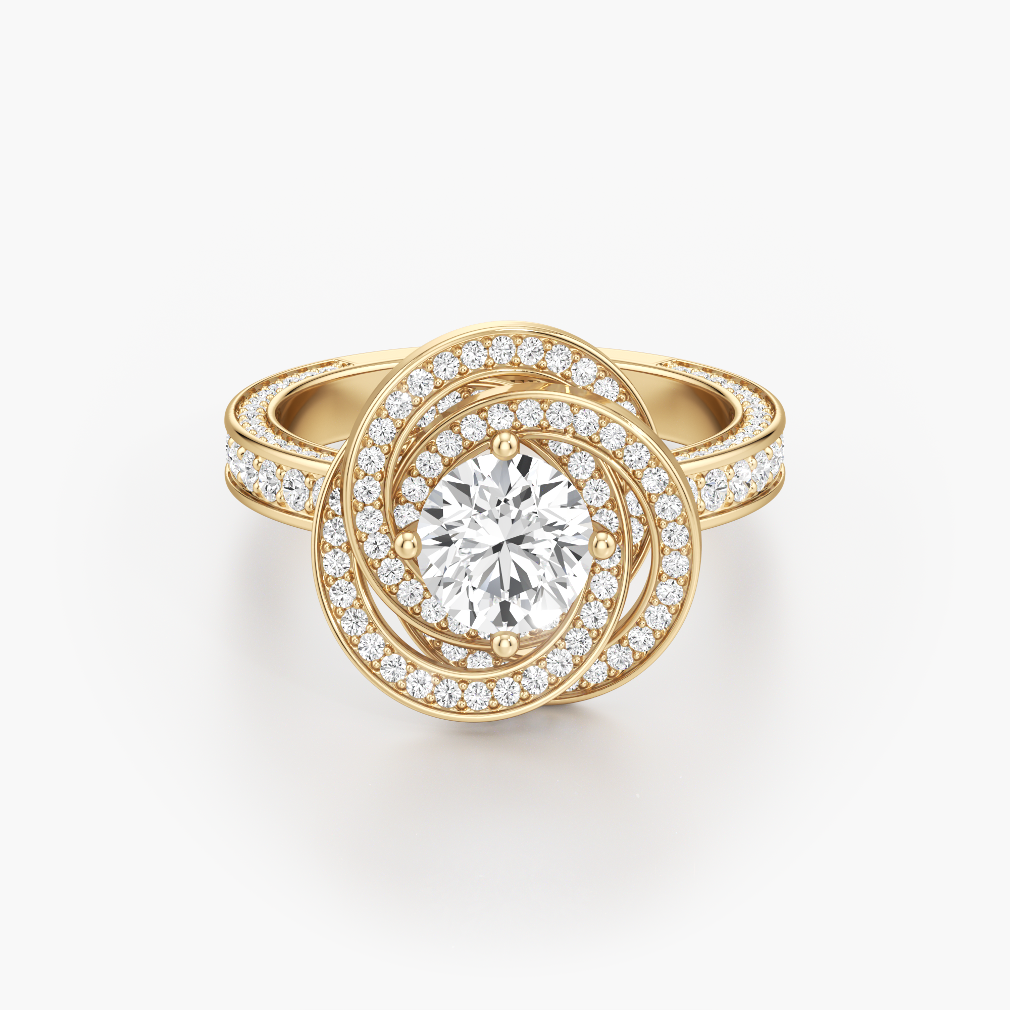 Aikya Intertwined Diamond Ring