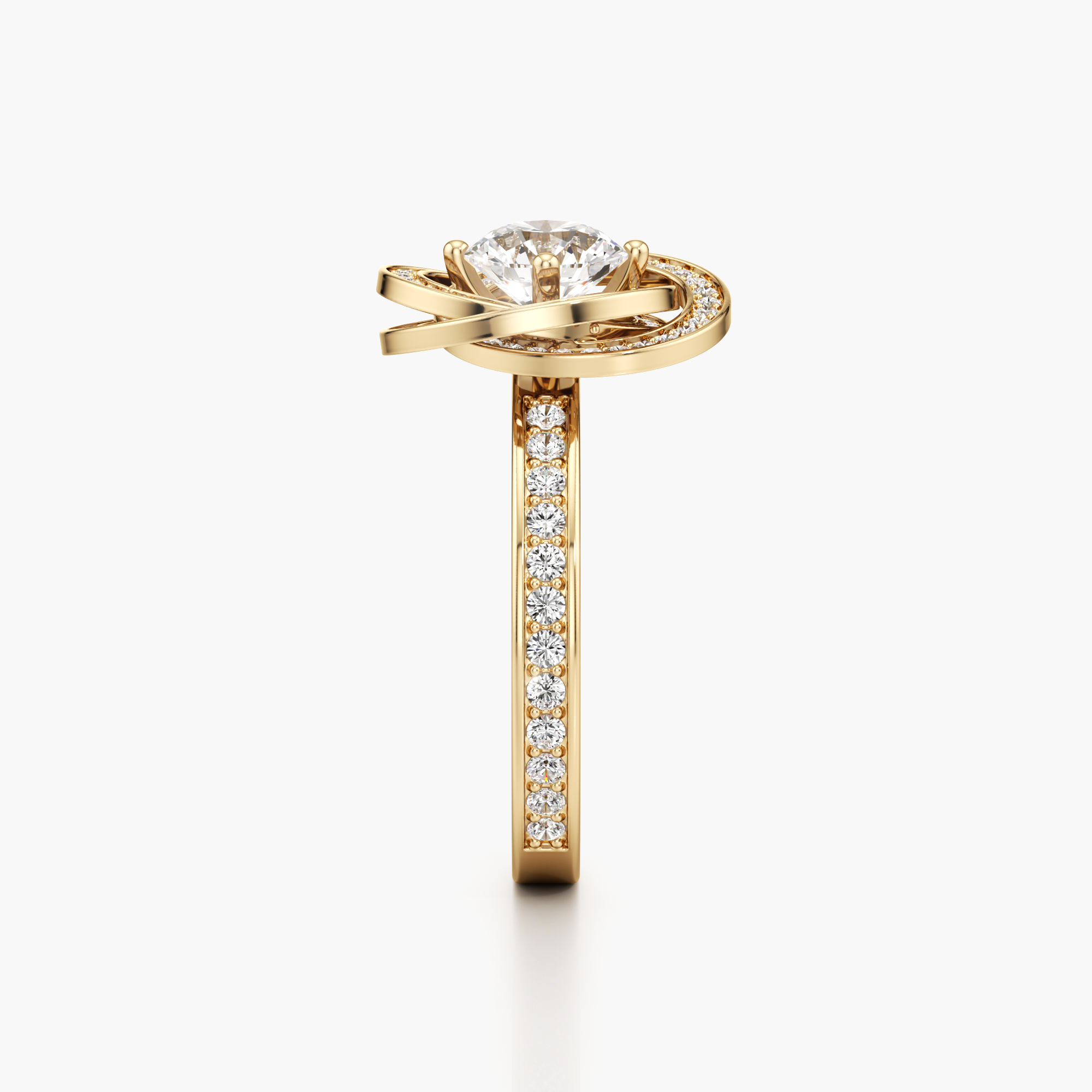 Aikya Intertwined Diamond Ring