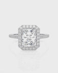 Celestial Mirage Halo Pave Diamond Engagement Ring