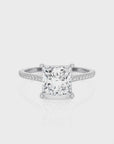 Sunset Sparkler Pave Diamond Engagement Ring