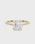 Sunset Sparkler Pave Diamond Engagement Ring