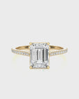 Sunset Sparkler Pave Diamond Engagement Ring