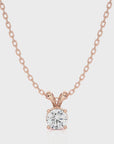 Shimmering Serenade Solitaire Pendant