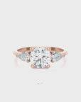 Captivating Symphony Three-Stone Diamond Engagement Ring