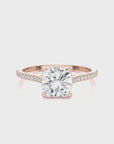 Sunset Sparkler Pave Diamond Engagement Ring
