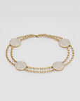 Diamond Disc Bracelet