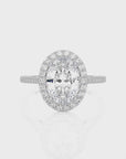 Celestial Mirage Halo Pave Diamond Engagement Ring