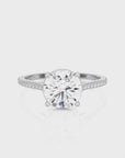 Sunset Sparkler Pave Diamond Engagement Ring