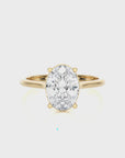 Cocktail Charm Solitaire Engagement Ring