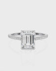Sunset Sparkler Pave Diamond Engagement Ring