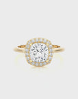 Exquisite Aura Halo Diamond Engagement Ring