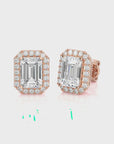 Elegant Escapades Halo Diamond Stud Earrings