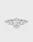 Marvelous Melody Three-Stone Diamond Engagement Ring