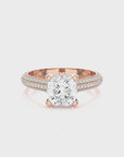 Moonlit Marvel Pave Diamond Engagement Ring