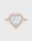 Exquisite Aura Halo Diamond Engagement Ring