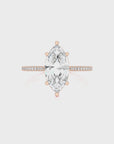 Sunset Sparkler Pave Diamond Engagement Ring