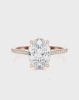 Sunset Sparkler Pave Diamond Engagement Ring