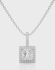 City Night Solitaire Halo Pendant