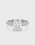 Moonlit Marvel Pave Diamond Engagement Ring