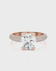 Moonlit Marvel Pave Diamond Engagement Ring