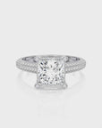 Moonlit Marvel Pave Diamond Engagement Ring