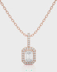 City Night Solitaire Halo Pendant
