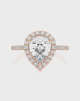 Celestial Mirage Halo Pave Diamond Engagement Ring