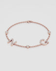 Double Initial Letters Bracelet