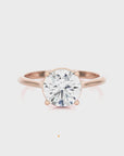Cocktail Charm Solitaire Engagement Ring