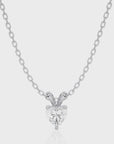 Shimmering Serenade Solitaire Pendant