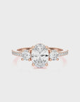 Marvelous Melody Three-Stone Diamond Engagement Ring