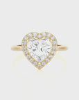 Exquisite Aura Halo Diamond Engagement Ring