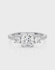 Marvelous Melody Three-Stone Diamond Engagement Ring