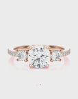 Marvelous Melody Three-Stone Diamond Engagement Ring