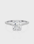 Sunset Sparkler Pave Diamond Engagement Ring